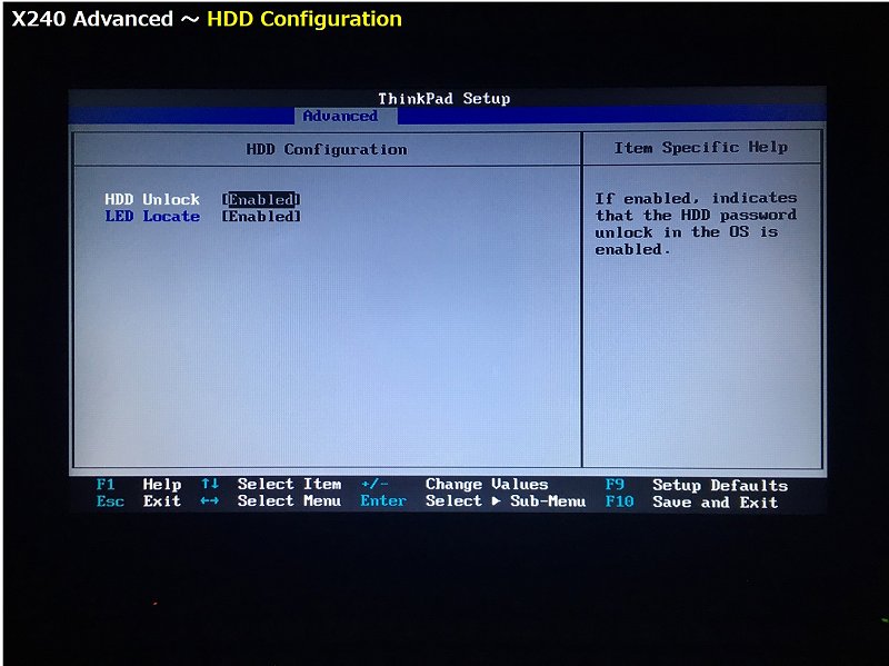 HDD Configuration の詳細画面 3