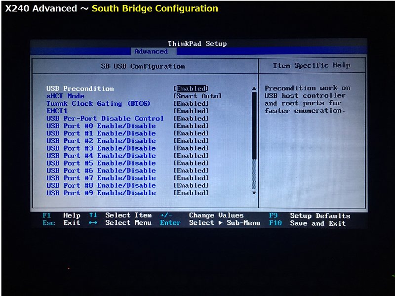 South Bridge Configuration の詳細画面 7
