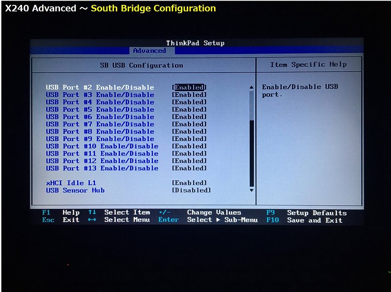 South Bridge Configuration の詳細画面 8