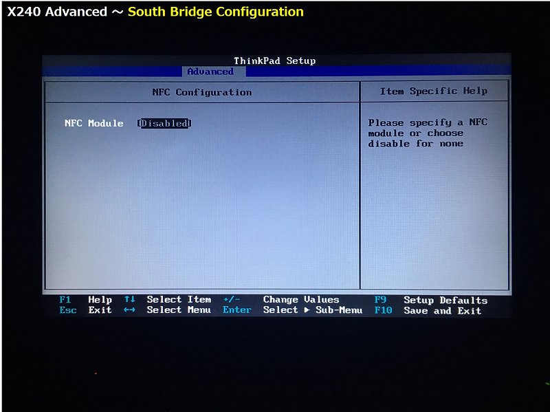 South Bridge Configuration の詳細画面 19