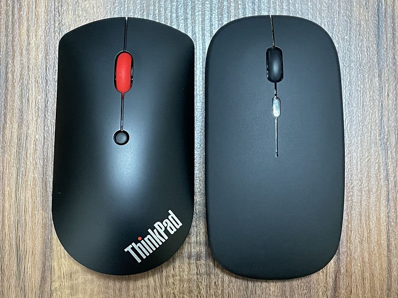 ThinkPadマウスと激安マウス