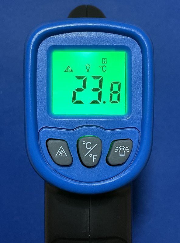 赤外線温度計 液晶表示