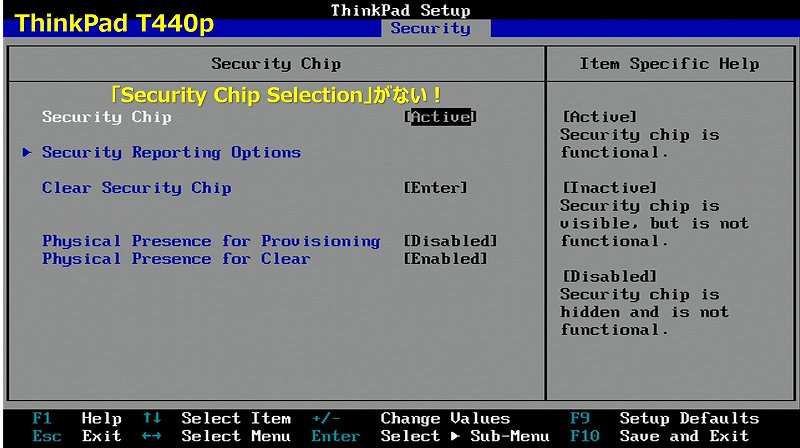 T440p BIOS Security Chip