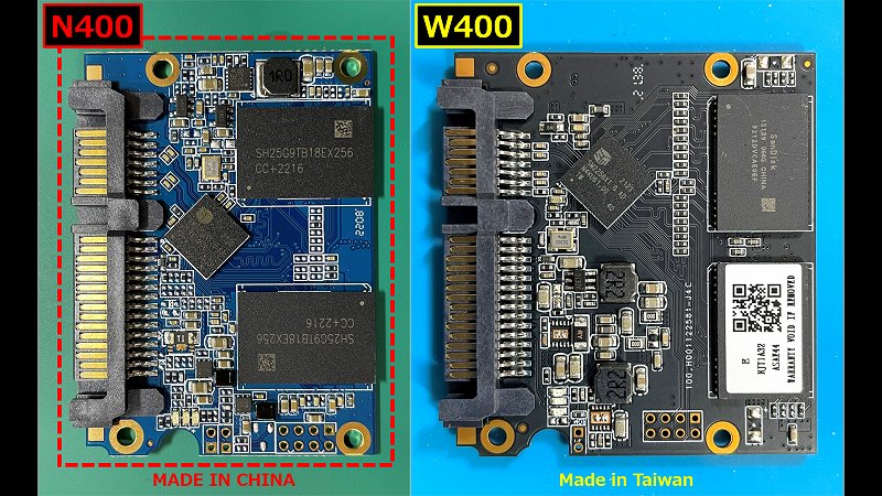 N400-W400 基板比較