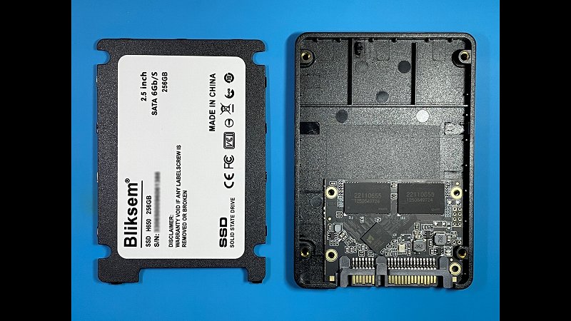 Bliksem H650 256GB SSD本体 内部