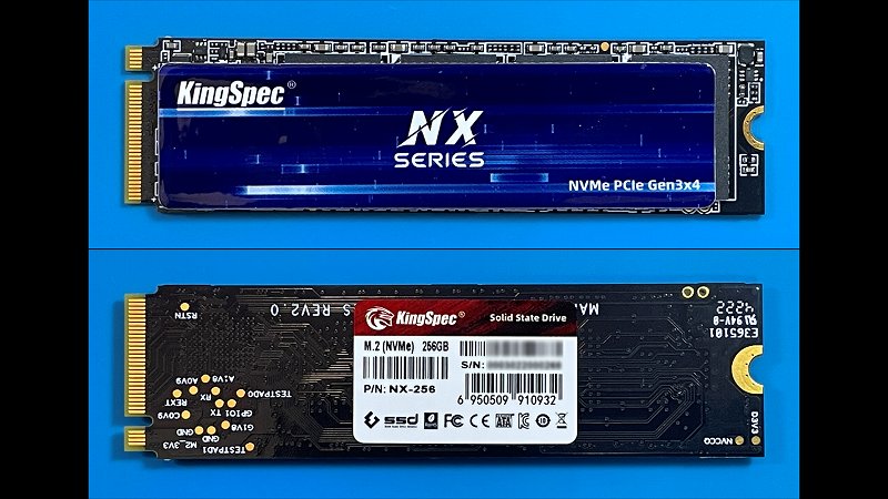 KingSpec NX-256 SSD本体外観