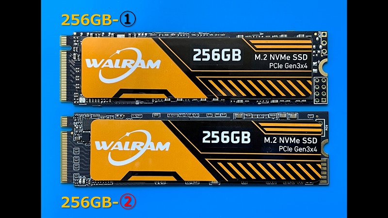 WALRAM NVMe SSD 256GB 外観比較②