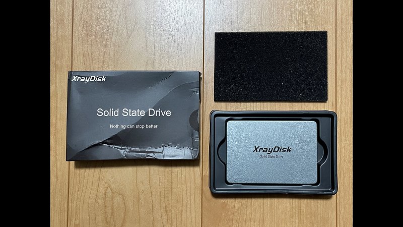 XrayDisk 25SATA パッケージ中身