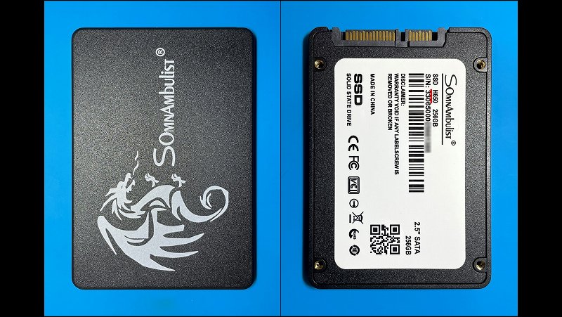 Somnambulist H650 256GB SSD本体外観