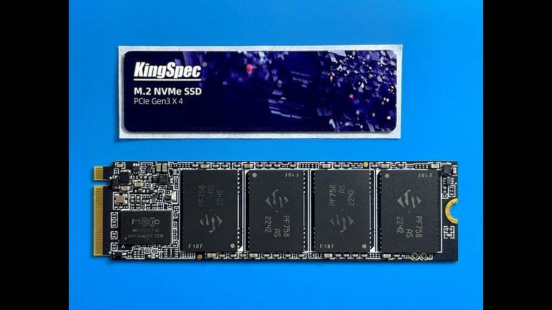 KingSpec NE-512 SSD本体のラベルを剝がしたところ