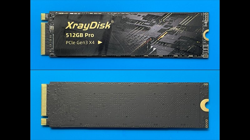 XrayDisk 512GB Pro SSD本体外観