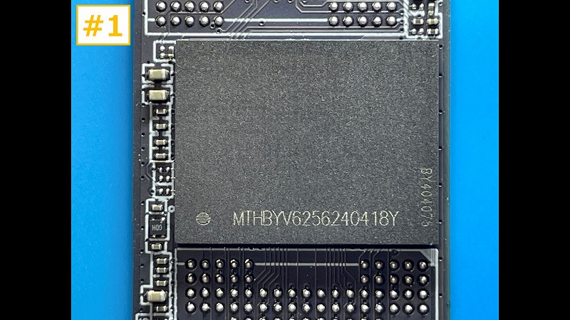 XrayDisk 512GB #1 NANDチップ拡大