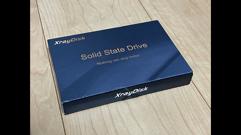 XrayDisk 512GB PRO パッケージ外観（表）
